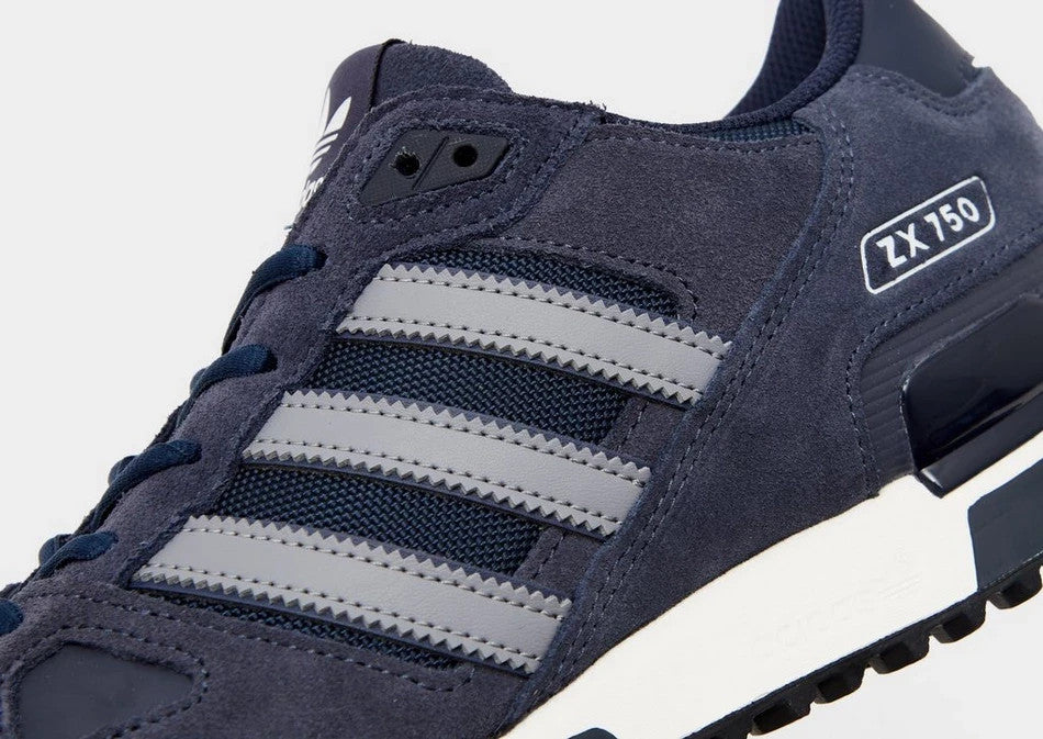 adidas Originals Men's ZX 750 Trainers in Dark Blue Shoes