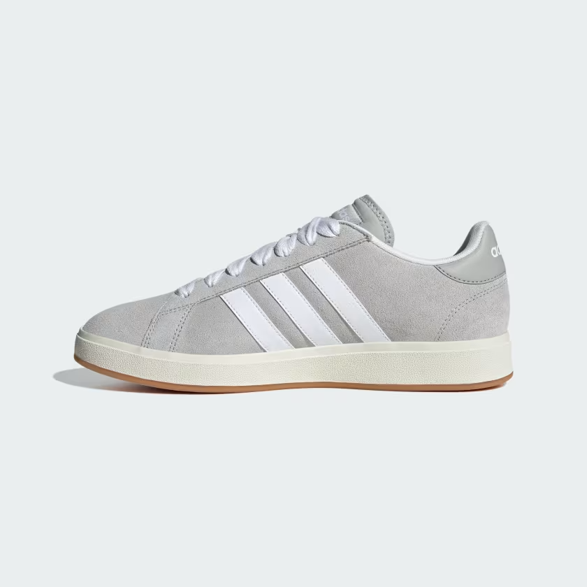Adidas Grand Court Base 00s Shoes in Grey Two / Cloud White / Gum