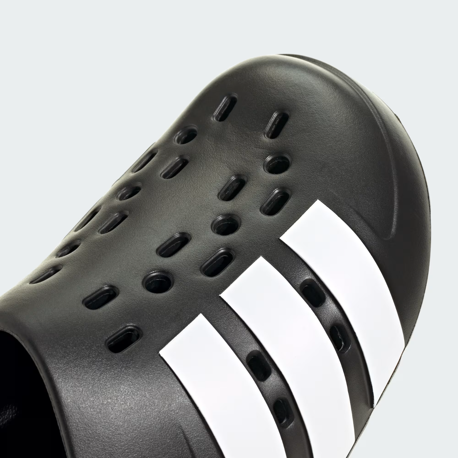 adidas Adilette Clog 2.0 in Black and White