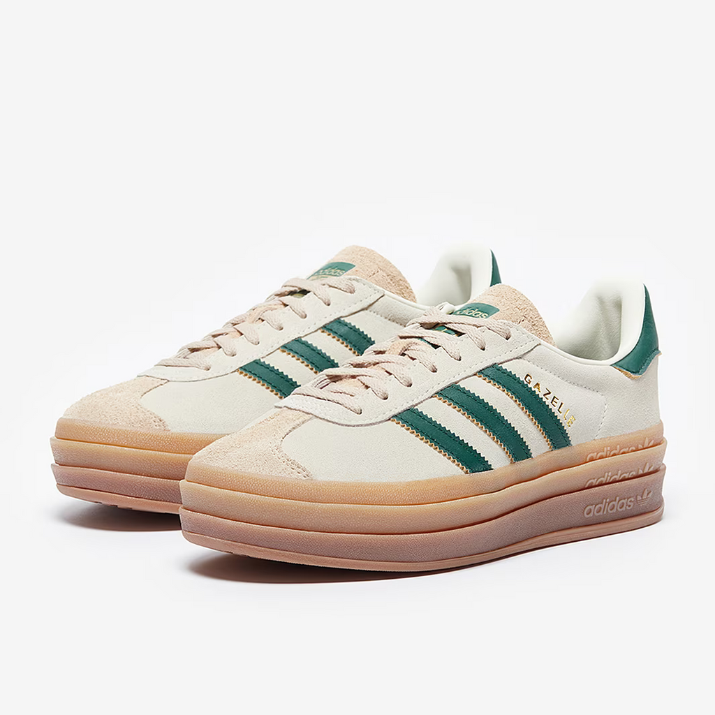 adidas Gazelle Bold Cream Green Trainers
