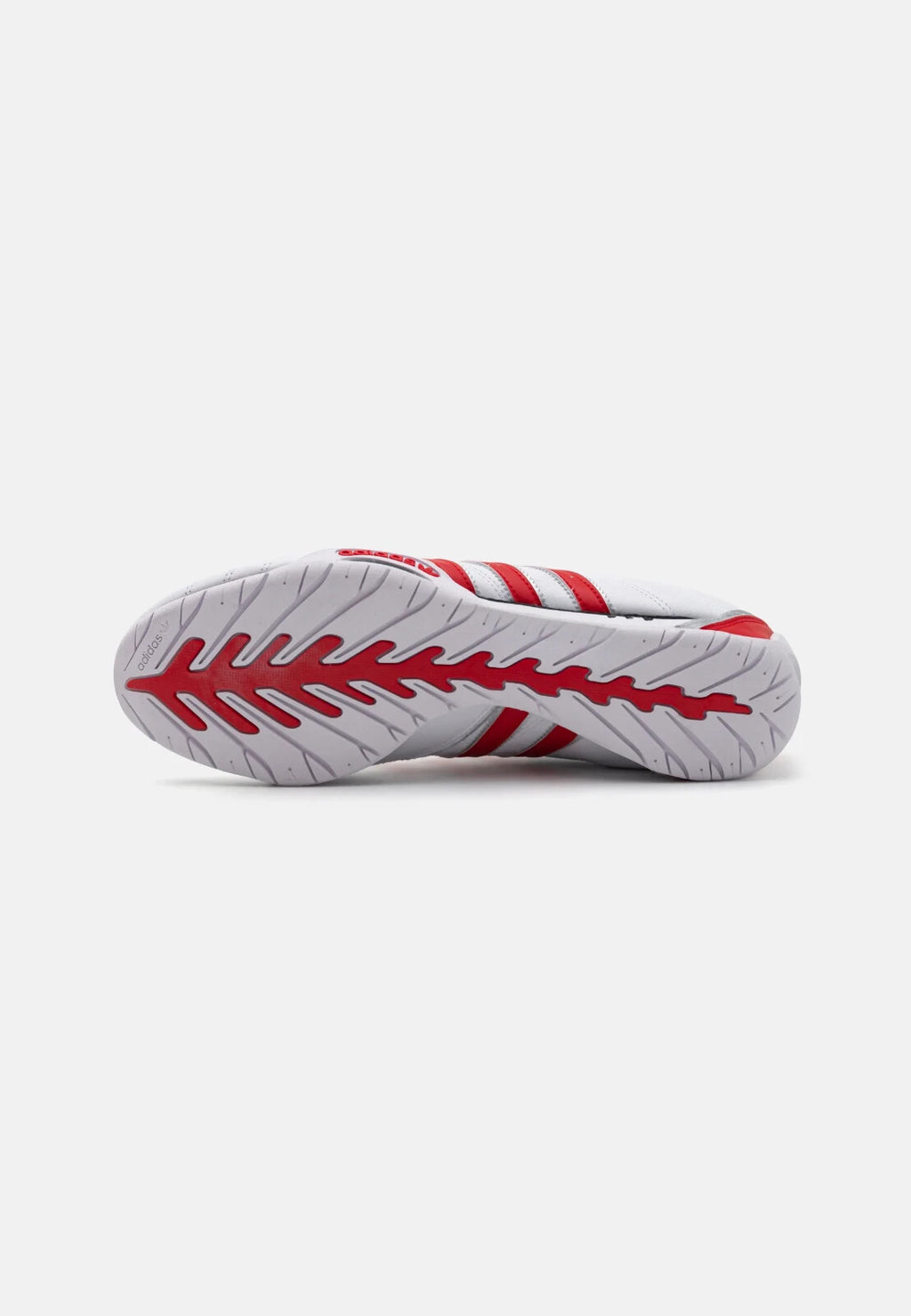 adidas Adiracer Lo Leather Trainers in White and Red