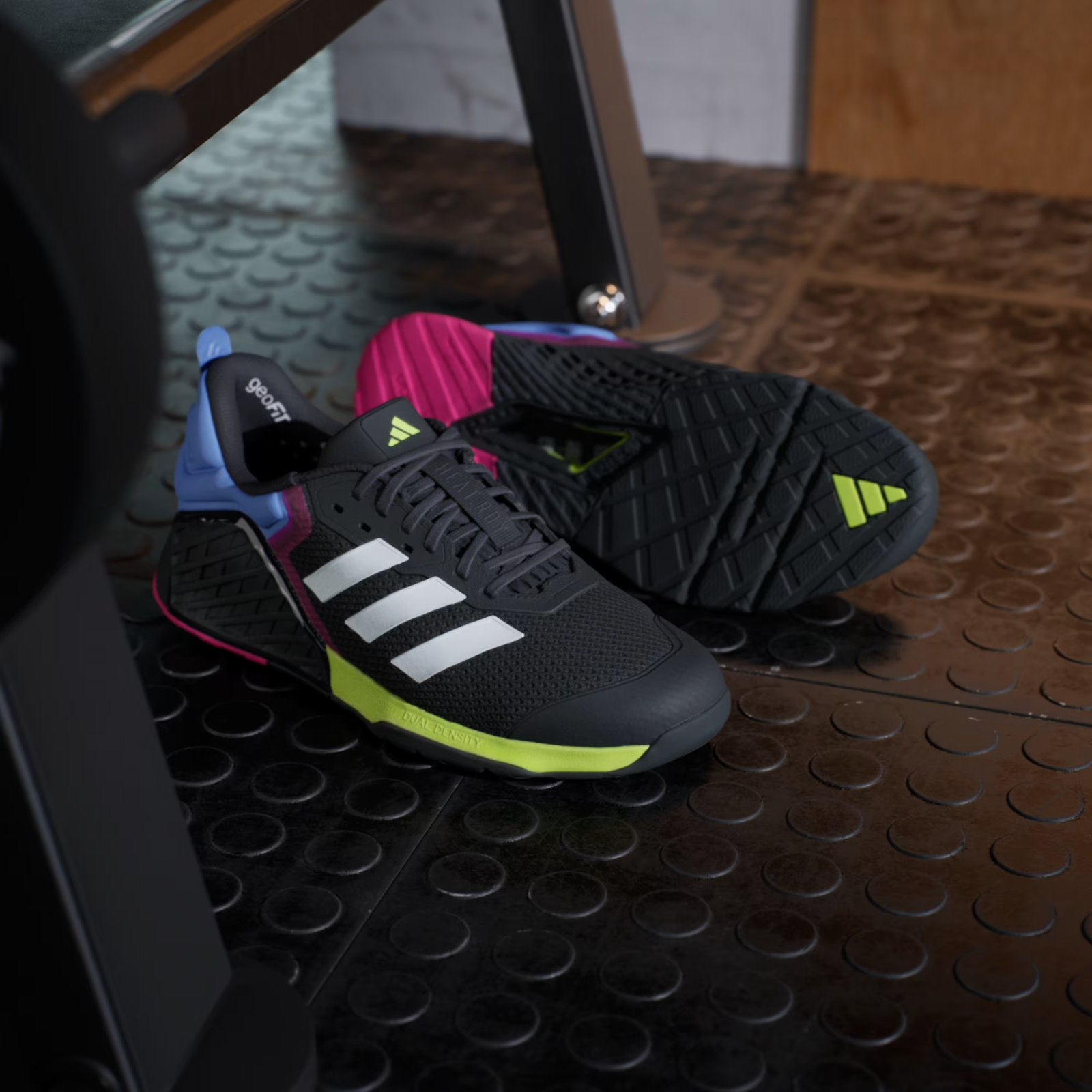 Adidas Gym & Training DROPSET 3 Strength Training Shoes in Black/Cloud White