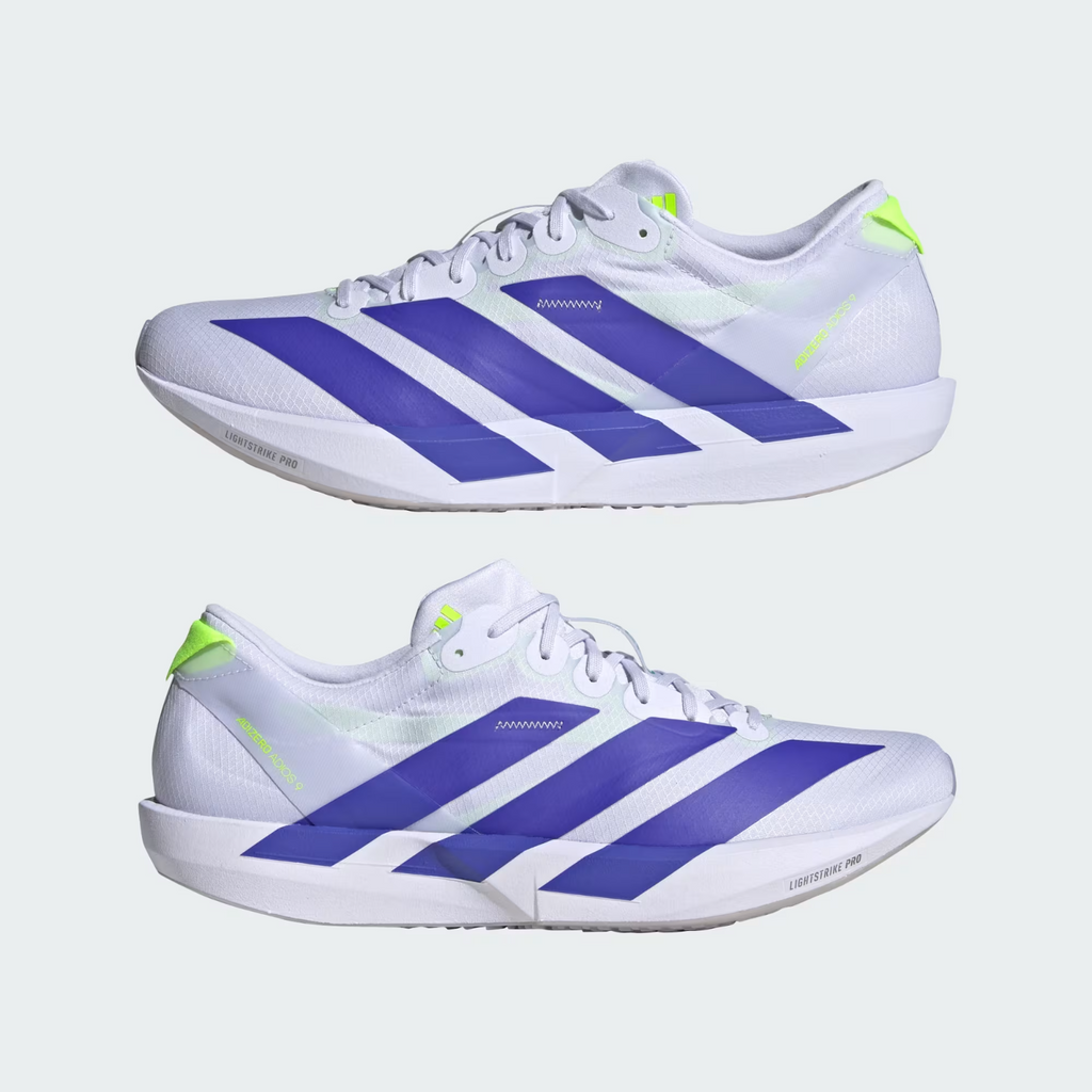 Adidas Adizero Adios 9 Men's Running Shoes in Frozen Purple/Solar Purple