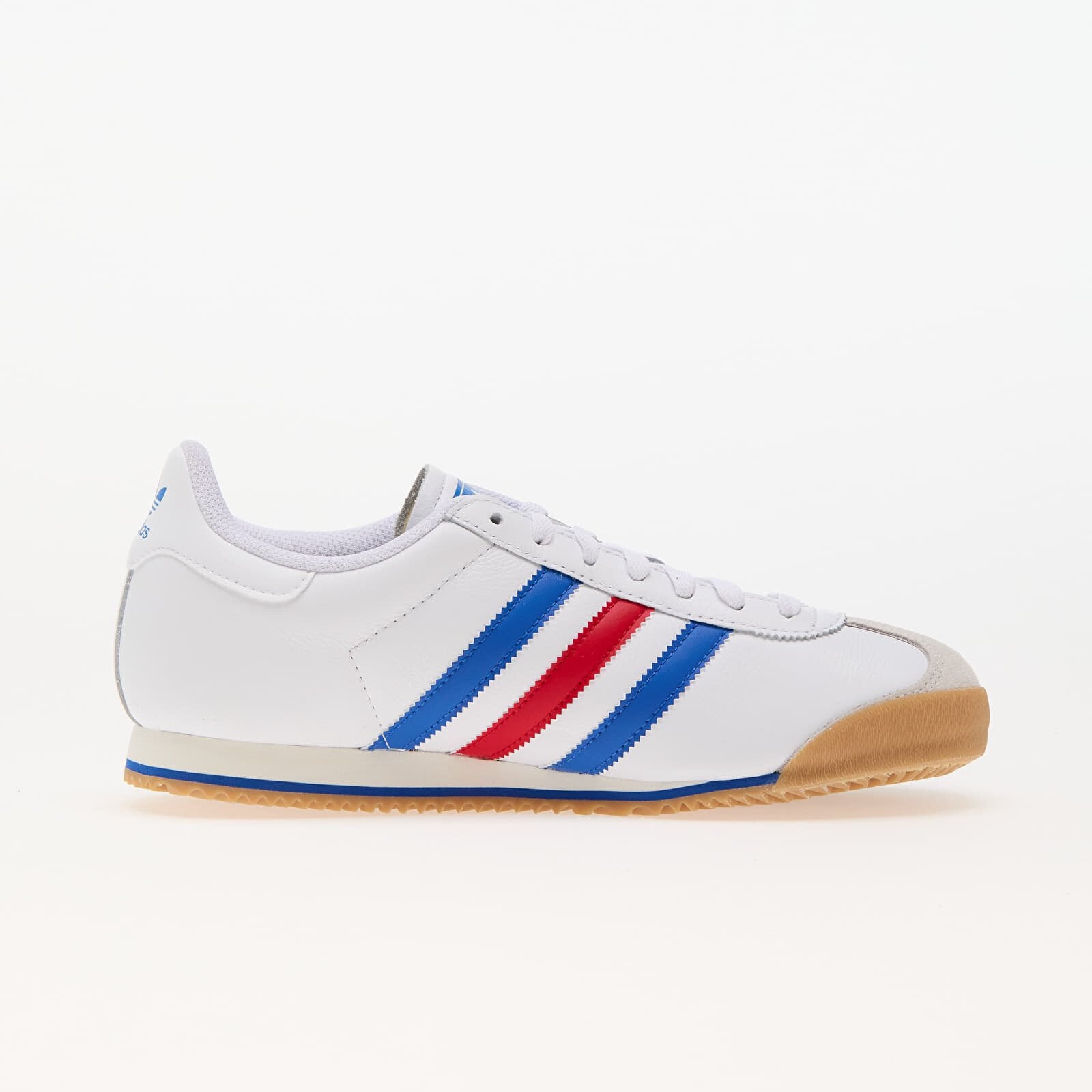 adidas Mens Kick K74 Shoes in White / Blue and Scarlet Trainers UK 8