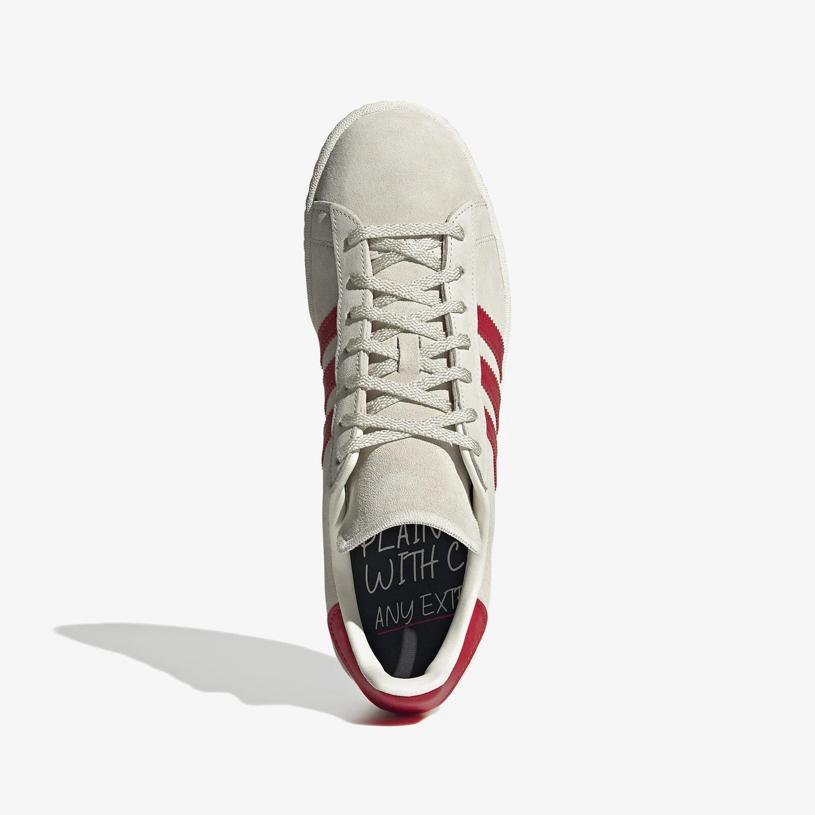 adidas Men's Originals Campus 80s Shoes Off White  / Red London Cafe Trainers