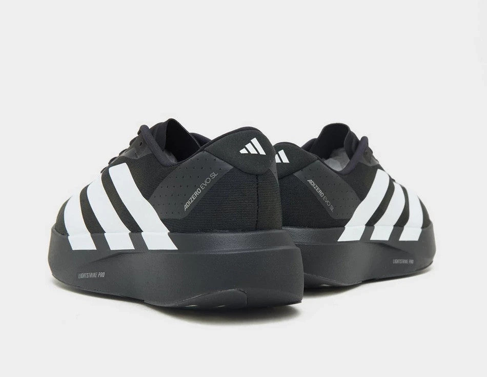Adidas Adizero Evo SL Shoes in Black and White