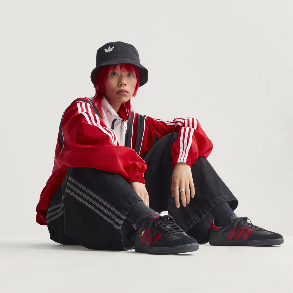 Adidas Football Samba Manchester United Shoes in Black/Mufc Red