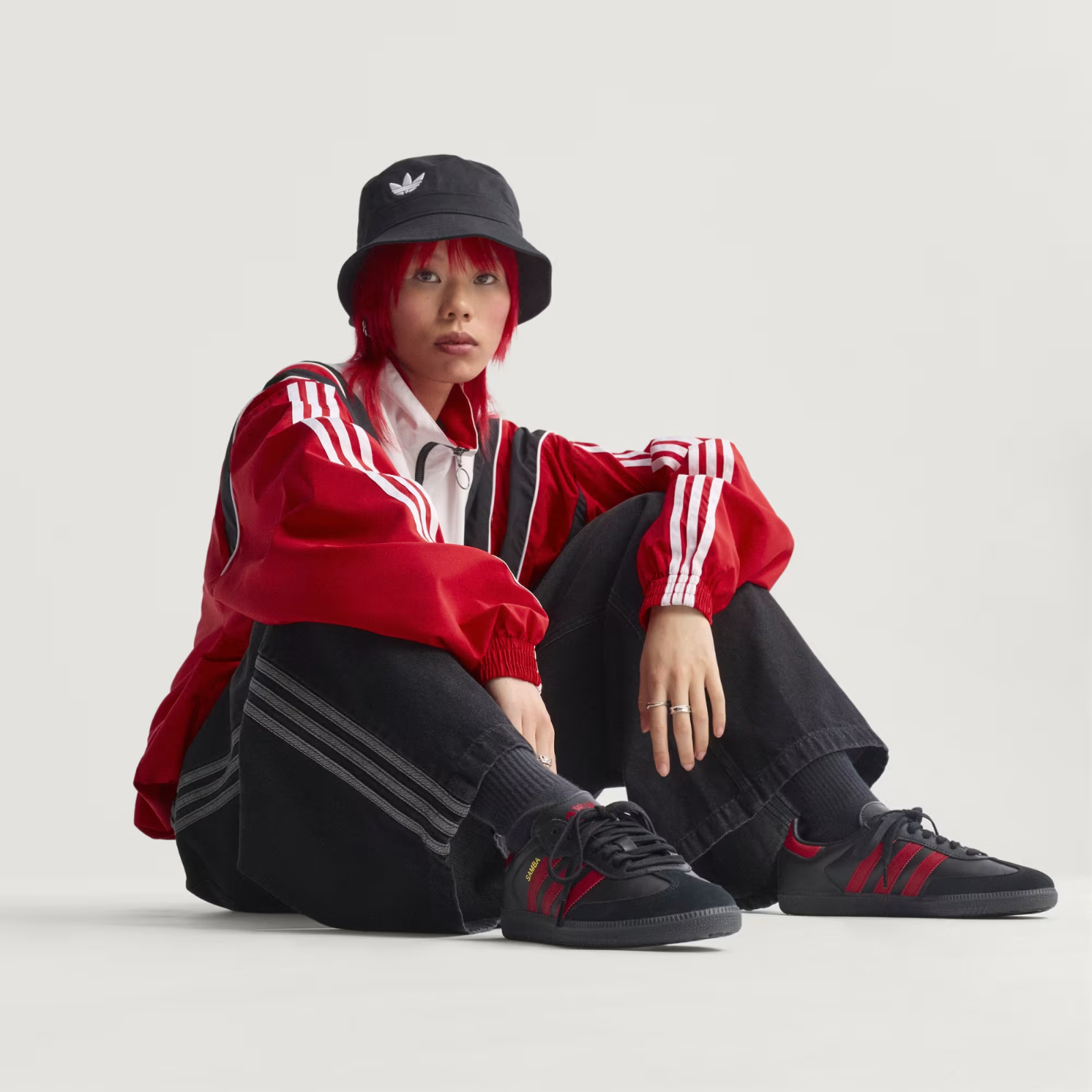 Adidas Football Samba Manchester United Shoes in Black/Mufc Red