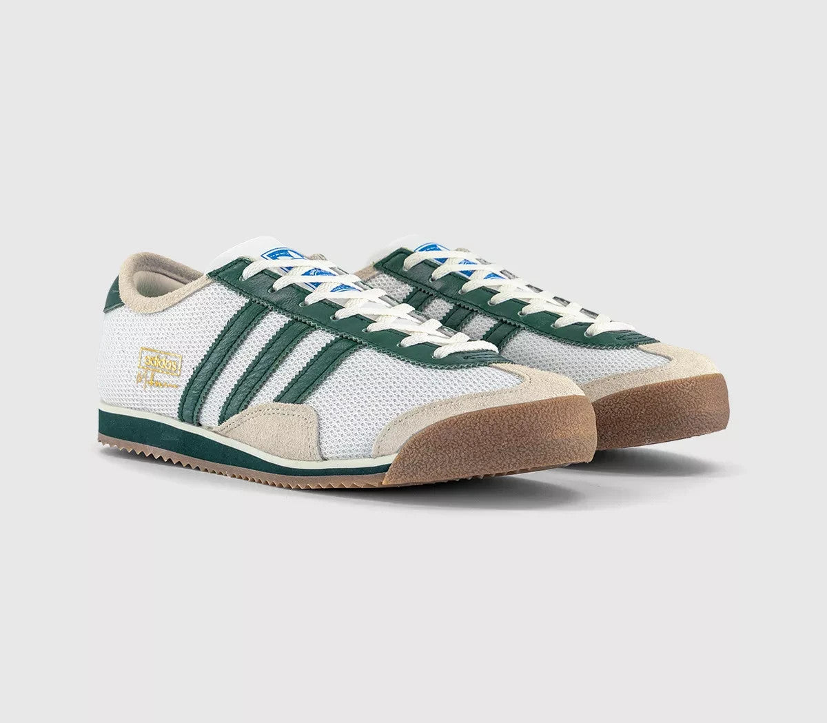 adidas Melbourne Trainers Up There White Dark Green Off White