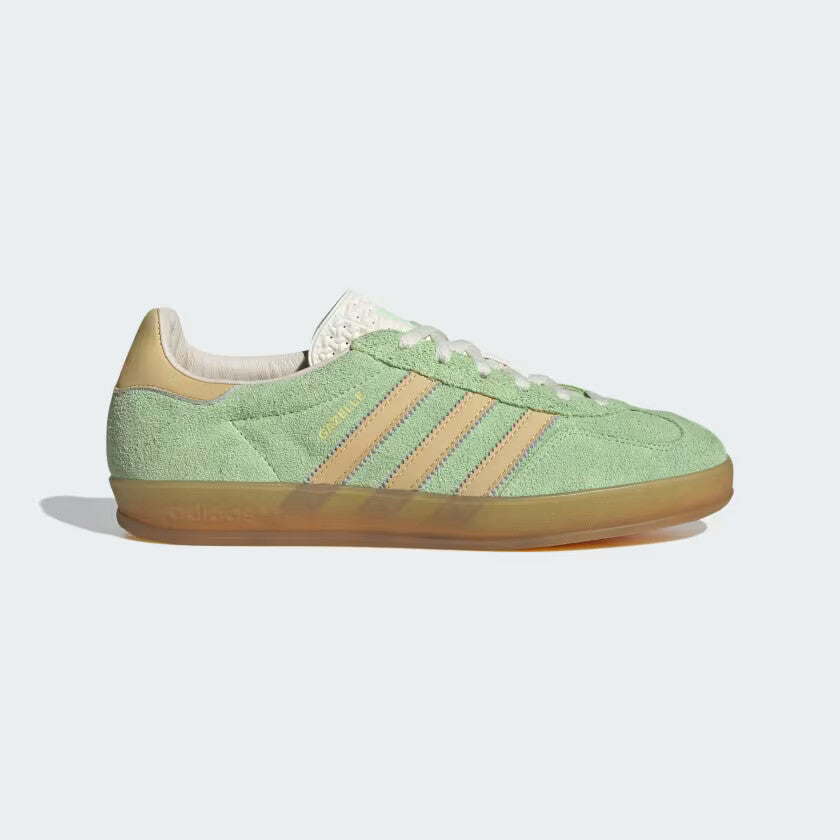 adidas Originals Gazelle Indoor Shoes in Semi Green Spark / Almost Yellow