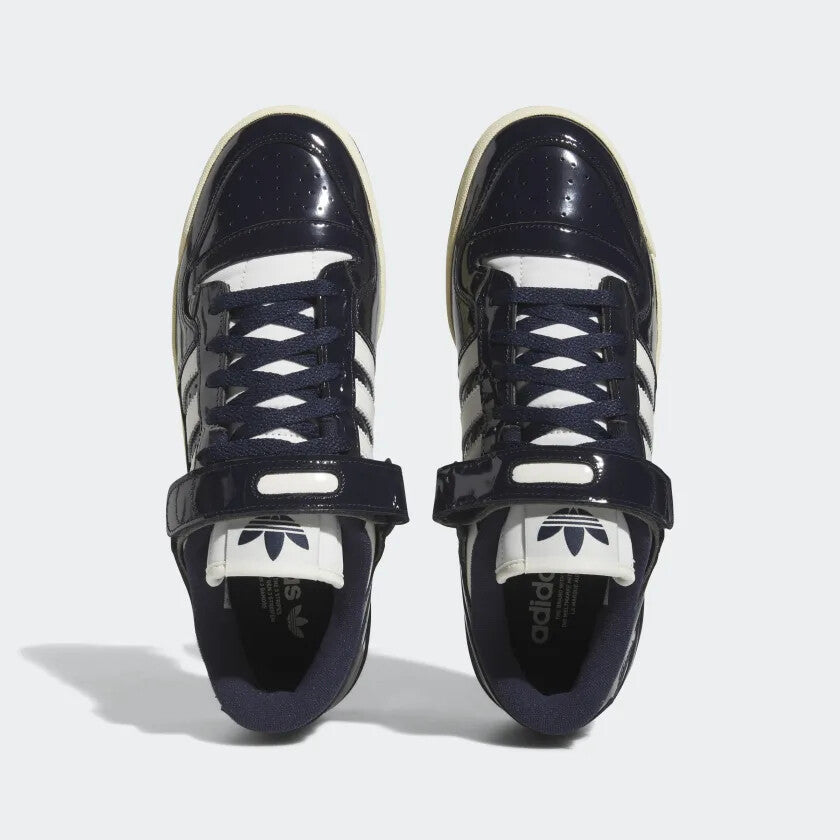 Adidas FORUM 84 LOW SHOES in Legend Ink / Cloud White / Easy Yellow 8.5 UK