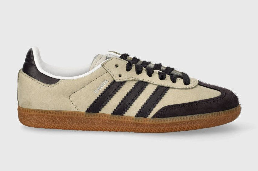 adidas Men's Originals Samba OG Shoes in Grey  /Aurora / Silver Metallic Trainer