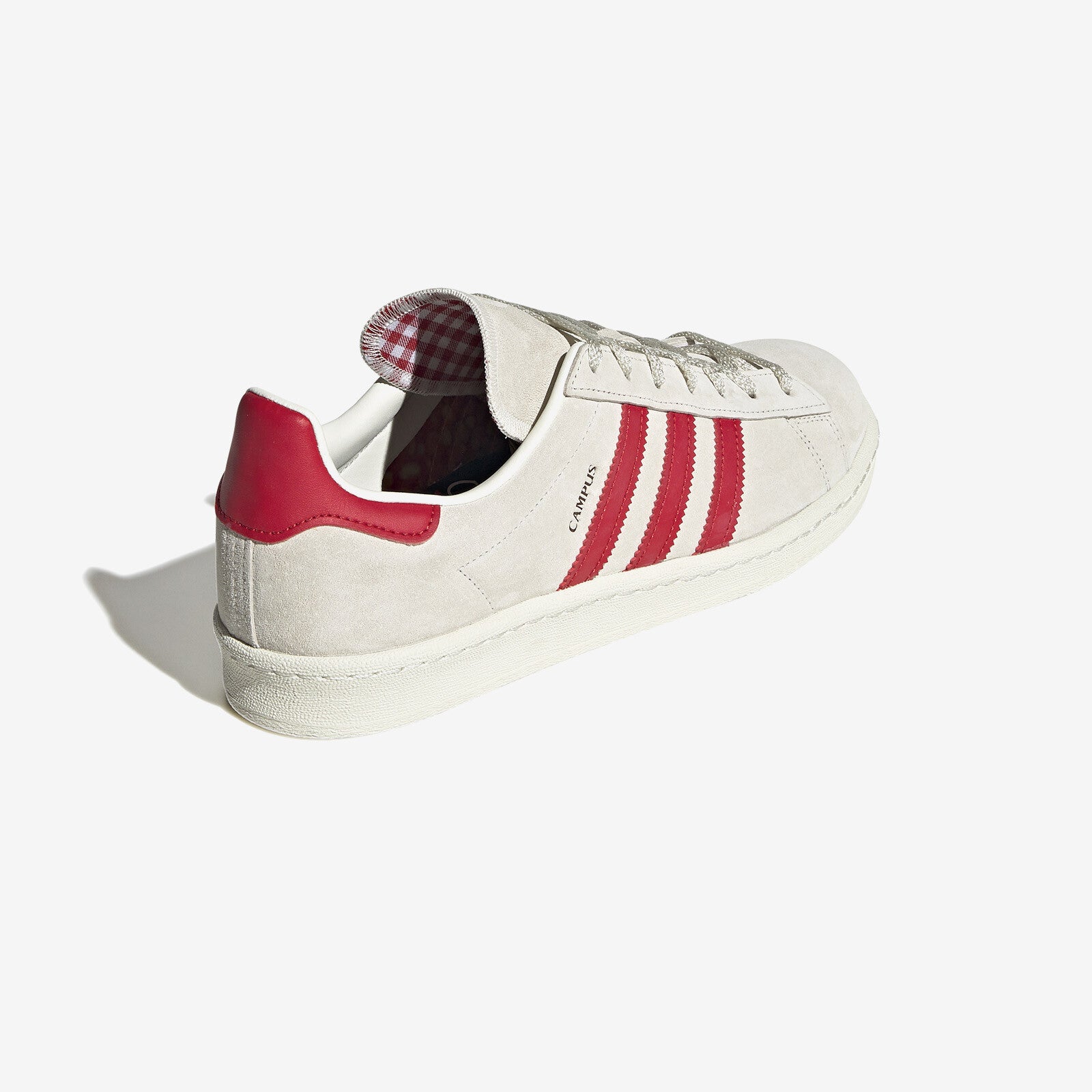adidas Men's Originals Campus 80s Shoes Off White  / Red London Cafe Trainers