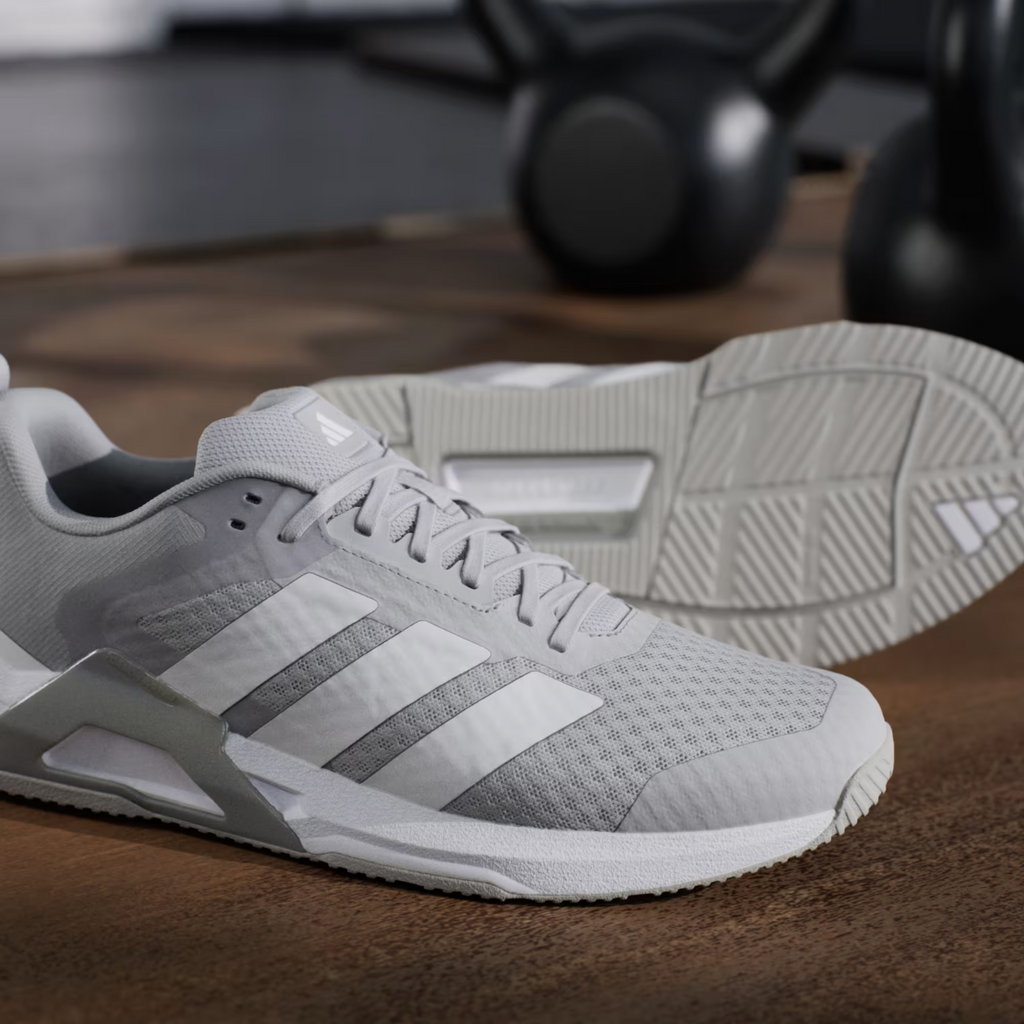 Adidas Gym & Training Dropset Control Trainer Shoes in Grey Two/Cloud White