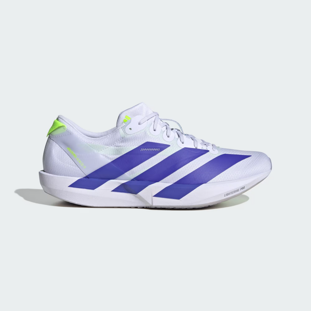 Adidas Adizero Adios 9 Men's Running Shoes in Frozen Purple/Solar Purple