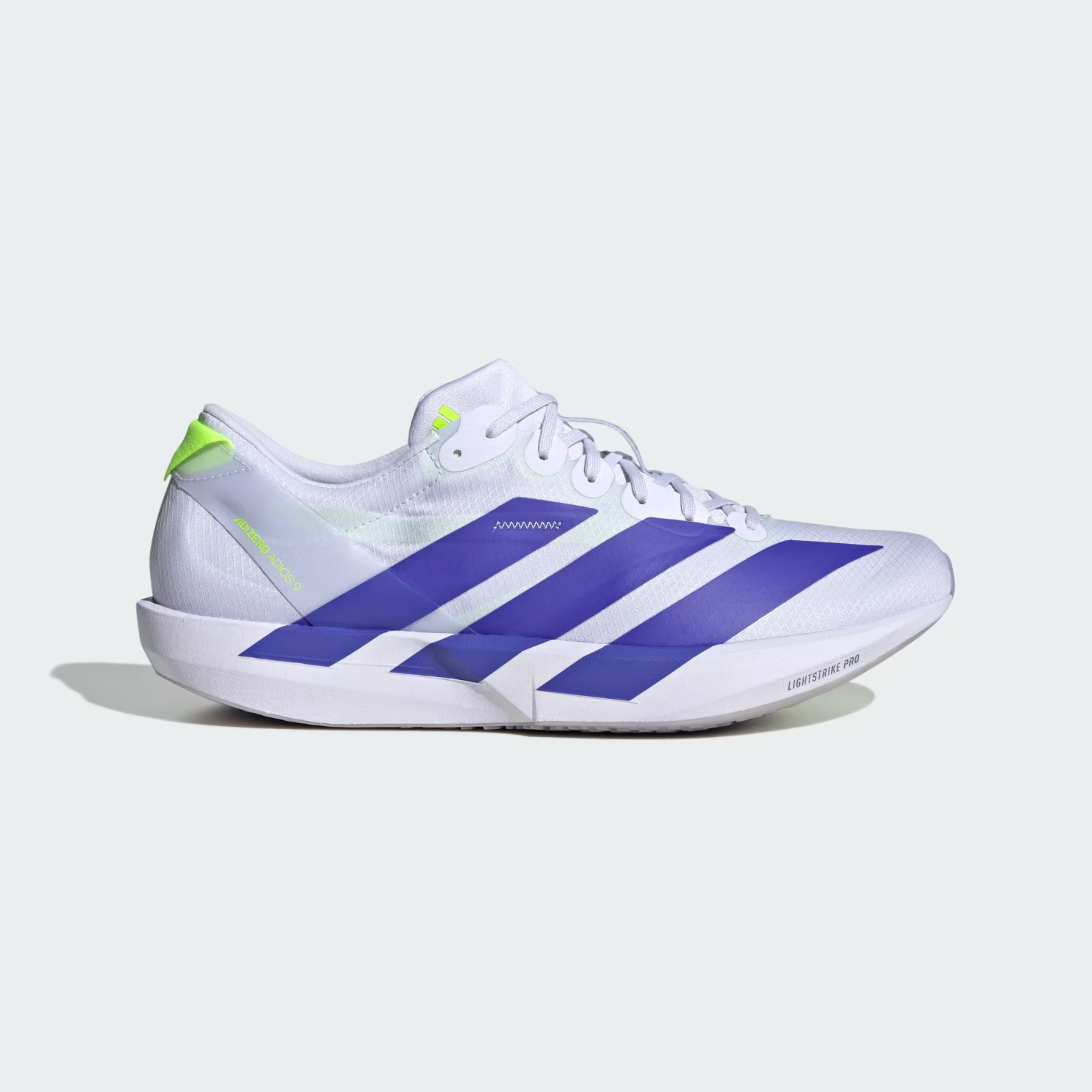 Adidas Adizero Adios 9 Men's Running Shoes in Frozen Purple/Solar Purple
