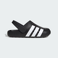 adidas Adilette Clog 2.0 in Black and White