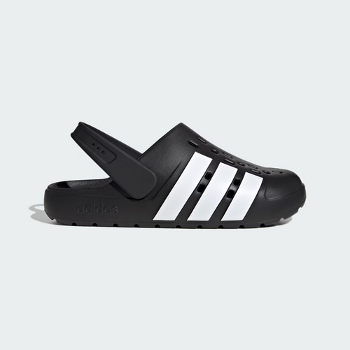 adidas Adilette Clog 2.0 in Black and White